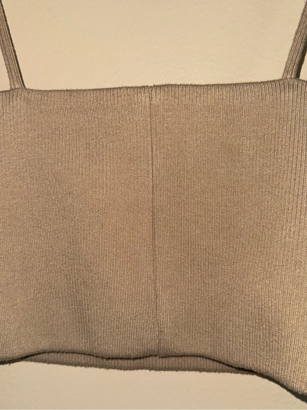 Orseund Iris Corset Tube Tank Ribbed Double Knit Underwire in Camel Tan Size S - Picture 8 of 9